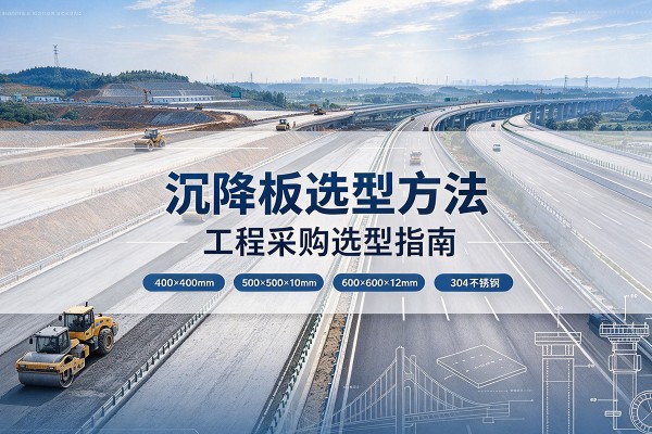 秦都沉降板选择方法