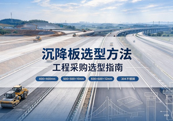 秦都沉降板选择方法